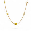 18K Yellow Gold Fancy Yellow Diamond Slice Necklace