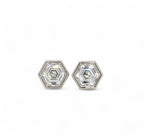 Hexagonal Diamond Studs