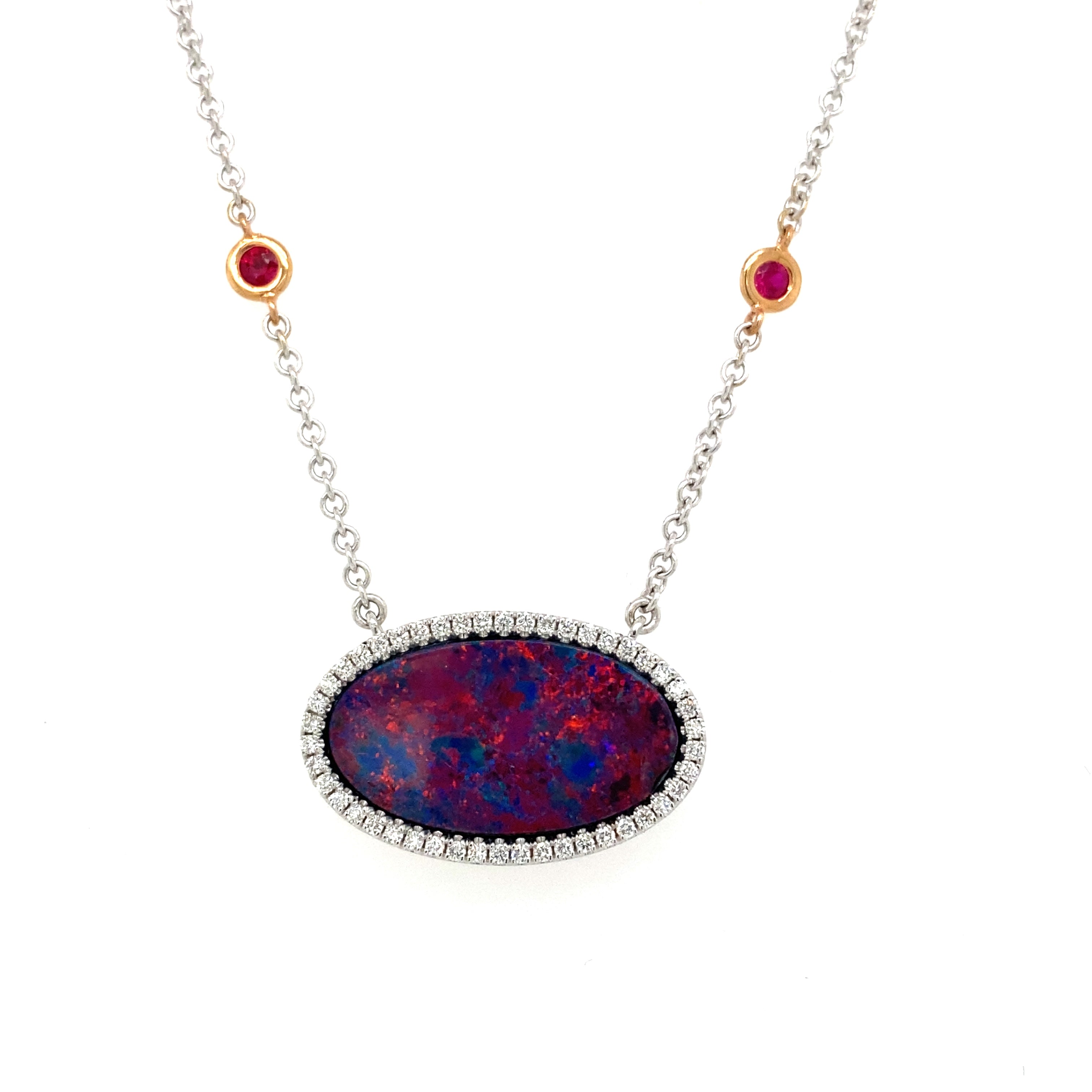 Australian opal necklace