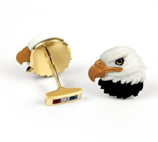 Hand carved one of a kind cufflinks