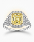 Radiant Cut Fancy Yellow Diamond Ring